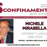 Incontro con Michele Mirabella Giovedì 7 Luglio alle 21.00 nei Giardini della Scuola di Musica A. Rebora ad Ovada in Via San Paolo