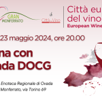 Cena Ovada DOCG 23 maggio 2024 - Enoteca Regionale di Ovada e del Monferrato