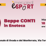 Beppe Conti in enoteca mercoledì è sport martedì 18 febbraio